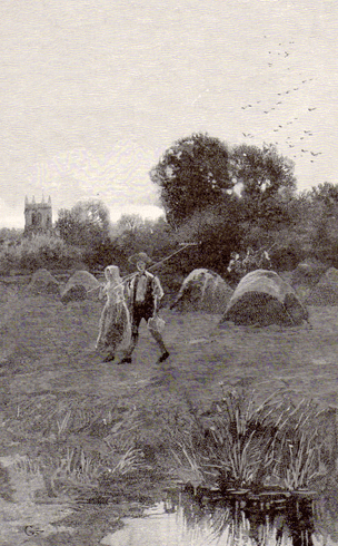 Village people working in field