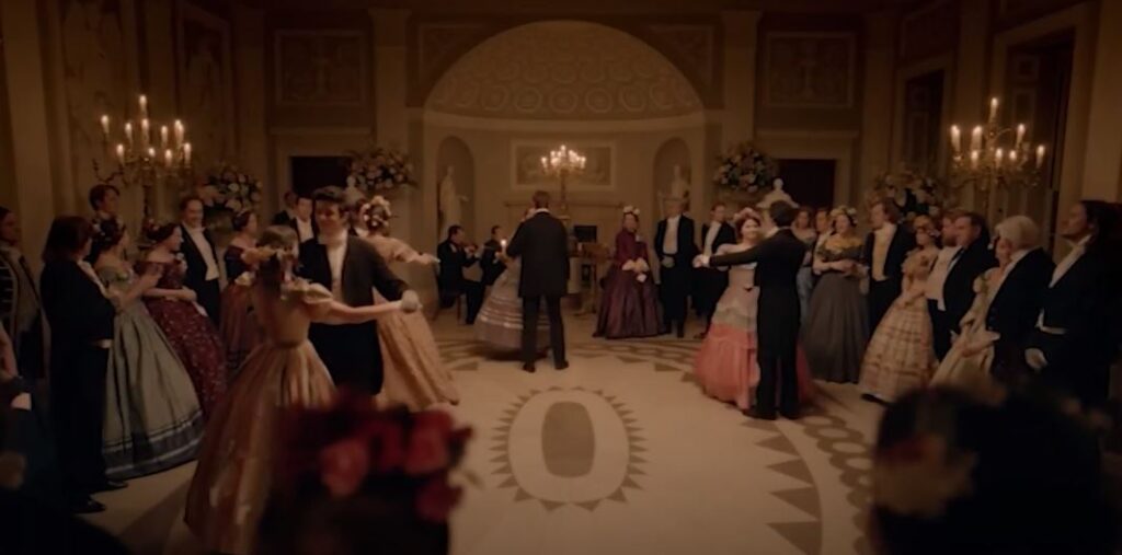 Dancing scene from Doctor Thorne period drama